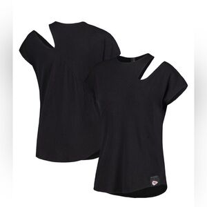 KIYA TOMLIN Black Kansas City Chiefs Cut Out Tri-Blend Shirt - XXL Black